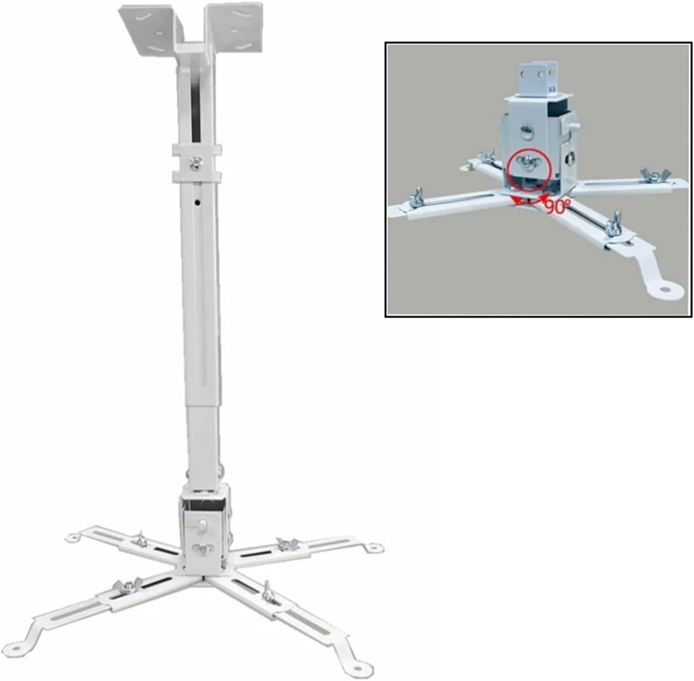 Adjustable Projector Ceiling Mount 30 kg Wall Mount Stretch Bracket