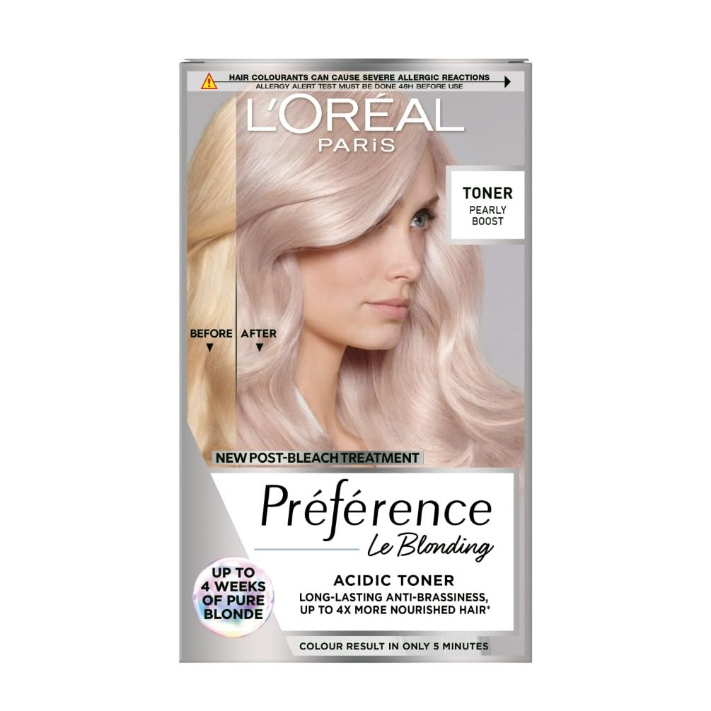 Preference Le Blonding Acidic Toner Pearly Boost: Post-bleach treatment for long-lasting anti-brassiness and luminous results.