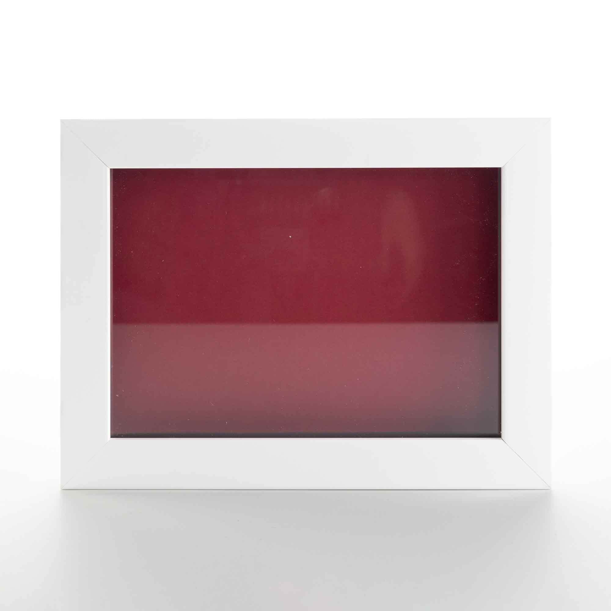 24x30 Large Shadow Box Display Wooden Frame with Red Acid-Free Backing UV Acrylic & Hanging Hardware with 0.75