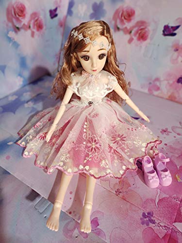 Image of DSR BJD Dolls 50CM Smart Dol Ball Jointed Doll with Music Gift for Girls Best Gift All Festival (50CM) (Light -Red)