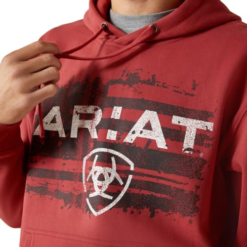 ARIAT Men's Liquid Stamp Flag Hoodie4