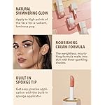 SHEGLAM Glow Bloom Liquid Waterproof Highlighter Long Lasting Cream Highlighter with Shimmer Dewy Finish - Vanilla Frost - Image 4