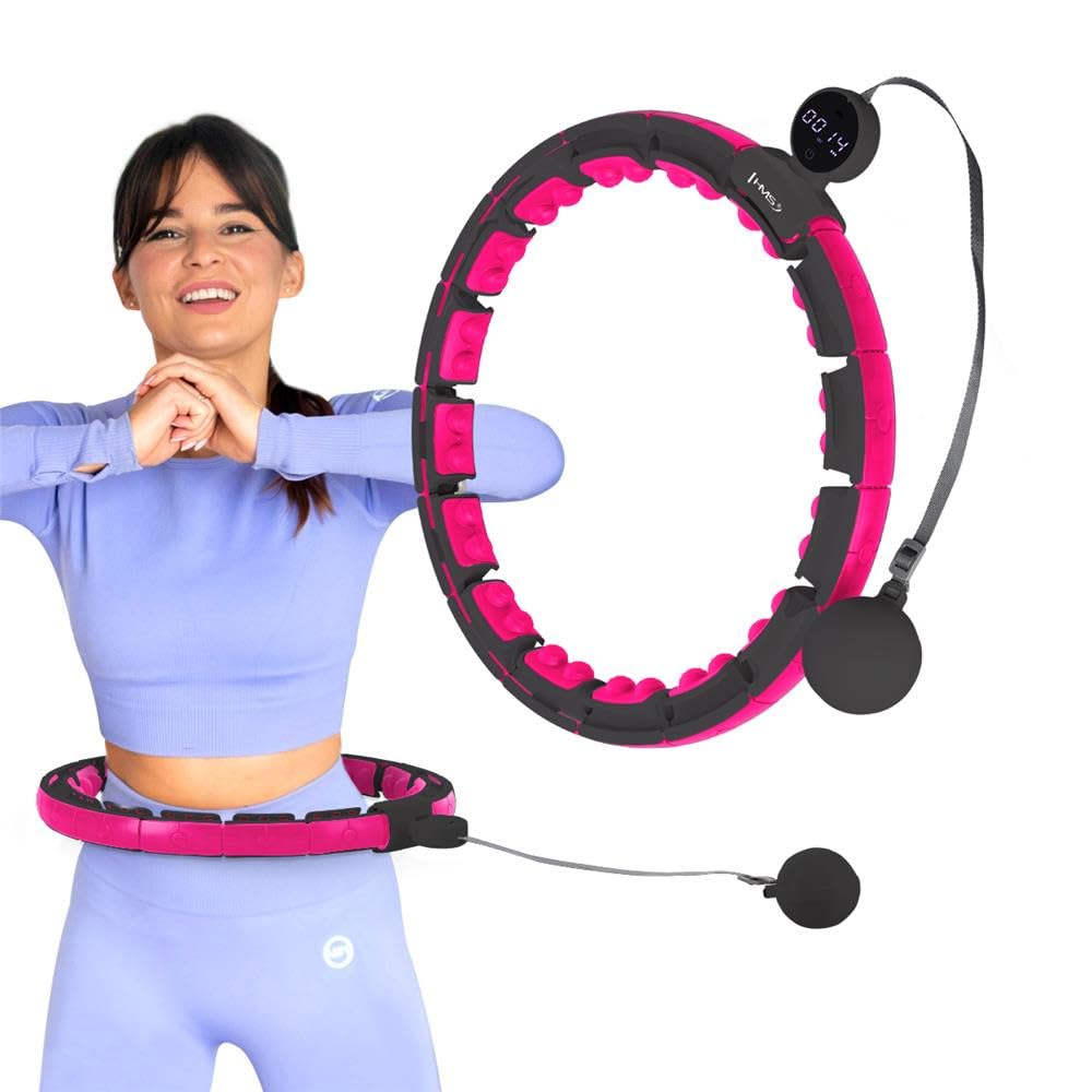 HMS HHM16 Hula-Hoop-Reifen mit 32 Magneten und USB-Display