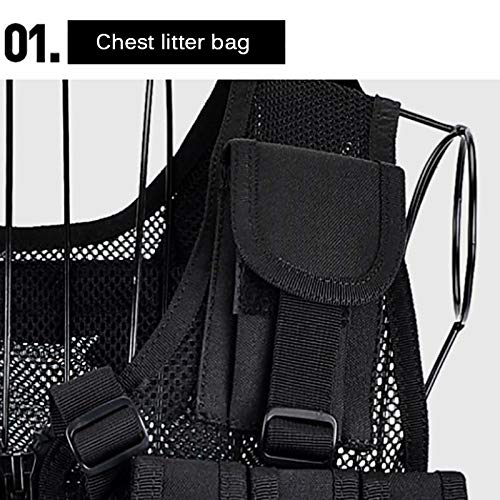 Moontie Tactical Vest, Multi-Pocket SWAT Army CS Hunting Vest Camping Hiking Accessories Outdoor Hunting Hiking Camping Equipment