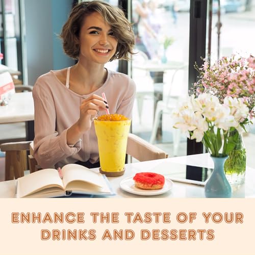 image for Fanale Peach Popping Boba Pearls, Vegan, Non GMO, Gluten Free, Fat Fre