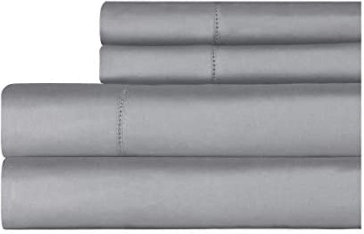 Celeste Home 610 Thread Count Pima Cotton Sheet Set, King, Grey