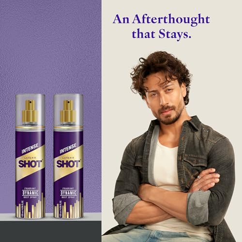 Image of Layer'r Shot GOLD Dynamic Body Spray for Men 2x135ml | Long-Lasting Premium Fragrance | Woody & Oceanic Notes | Everyday Wear | Skin-Friendly & IFRA Certified