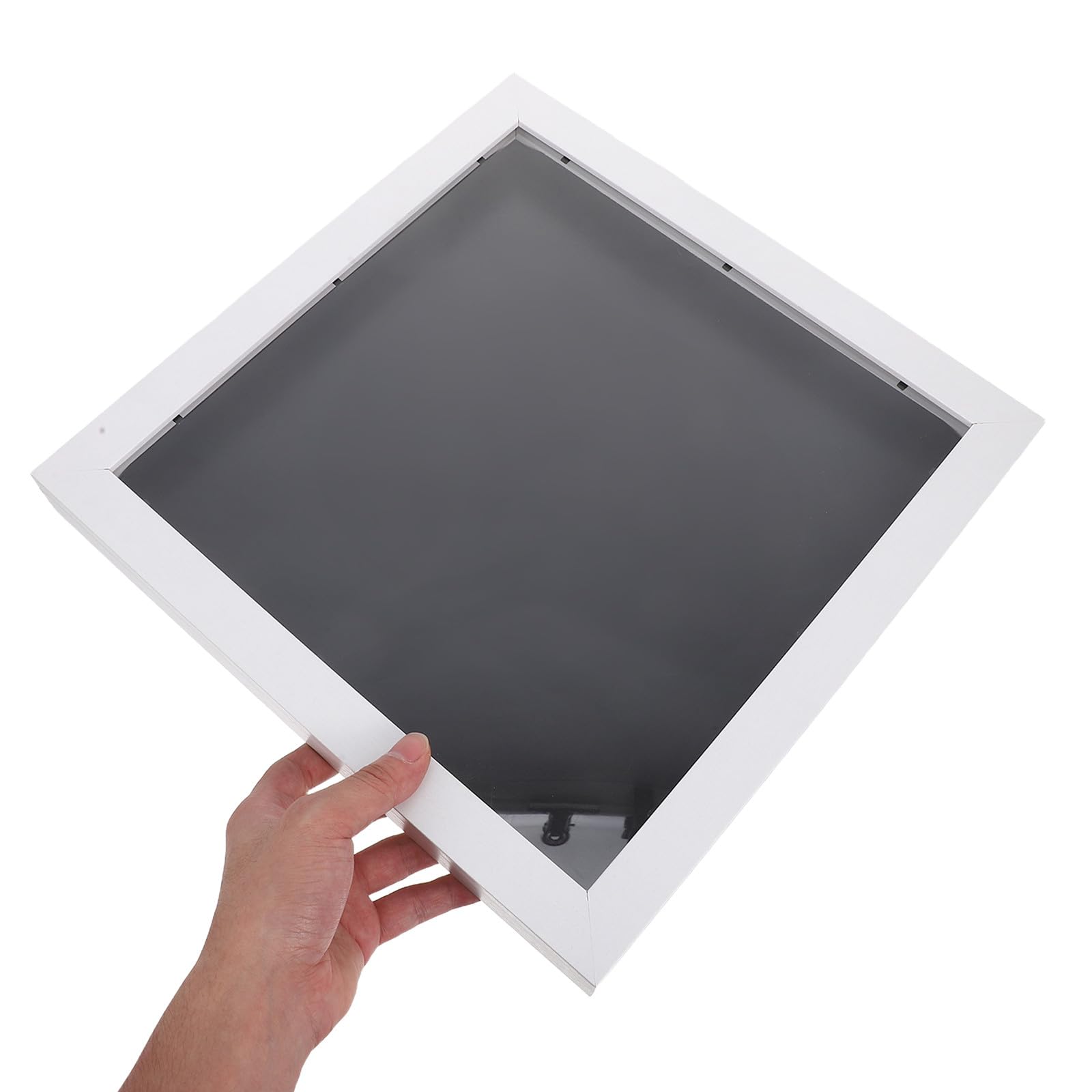 DECHOUS Marco para Camiseta de Fútbol de Madera en Color Claro, Vitrina Cuadrada Ligera con Protección contra Polvo para Exhibición en Pared o Estudio, Estilo Elegante y Refinado