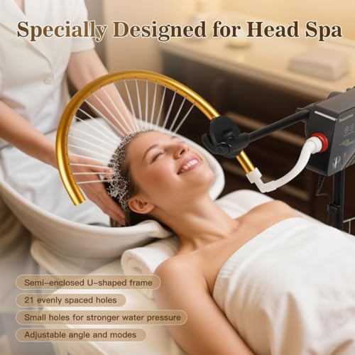 Cabezal de cascada ajustable con bomba para terapia capilar de SPA 3
