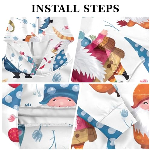 Kids Hoodies Sweaters Christmas Gnome Dwarfs Hooded Sweatshirts with Big Pockets for Boys Girls B04000123