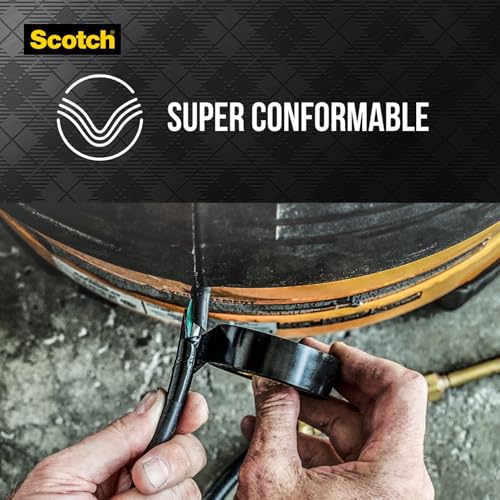 Image of Scotch 3 /4 W x 66 ft. L Black Vinyl Electrical Tape