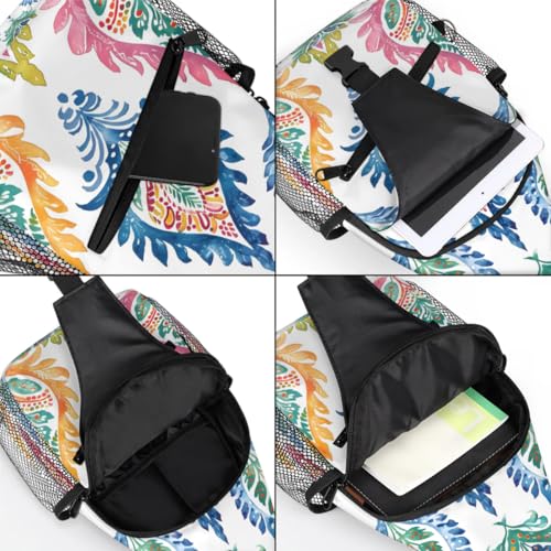 Bolso Sling para Hombre y Mujer con Hojas India miniatura 5