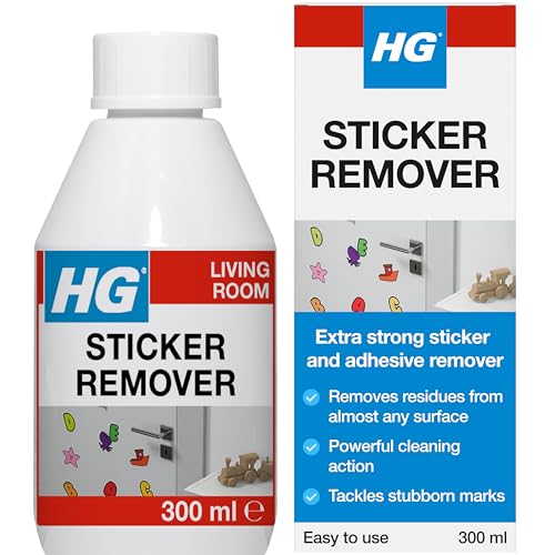 HG Sticker Remover, Glue & Adhesive Cleaner, Tar & Oil Stain Remover – 300ml
