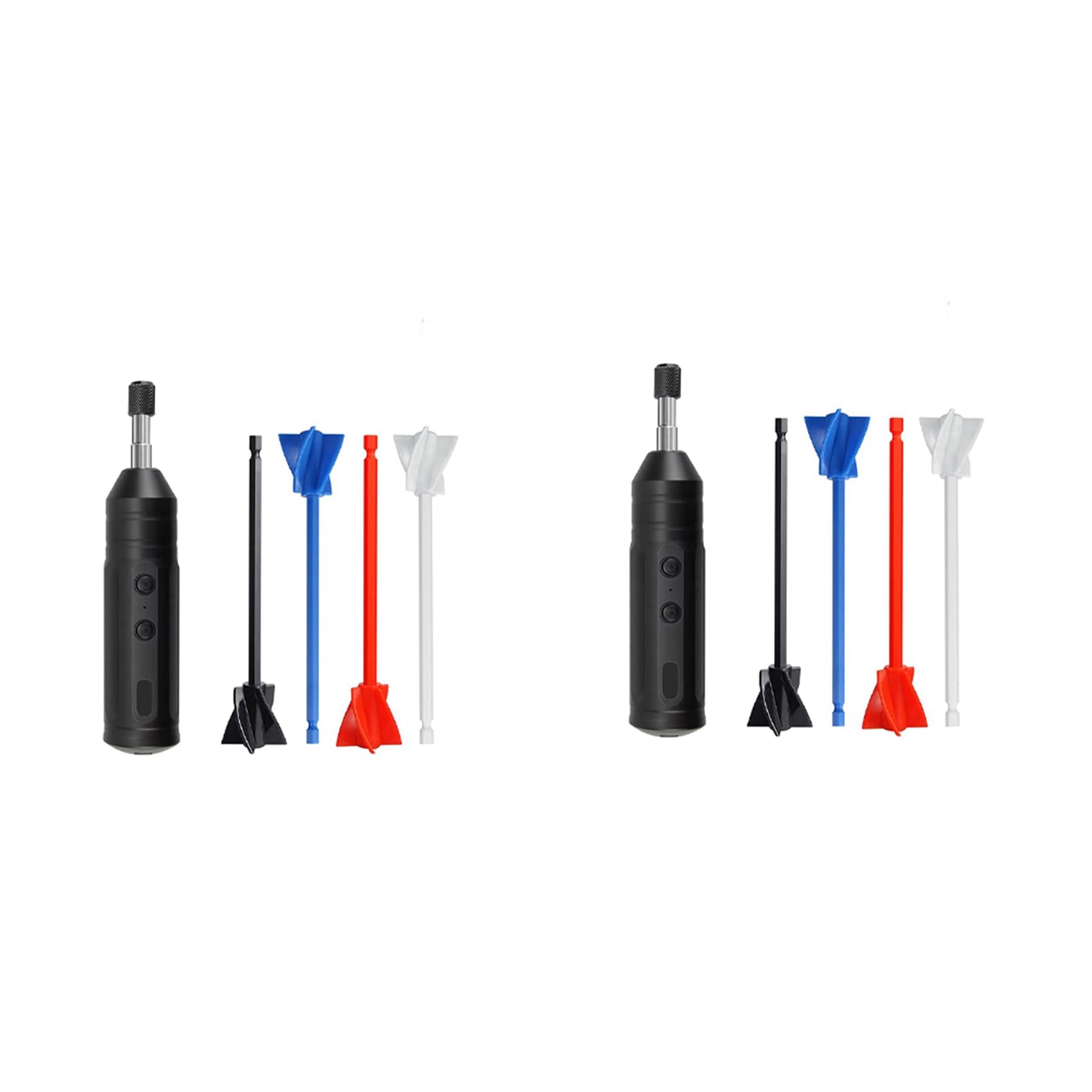 Jnchdghwa 2X Epoxy Mixer, Handheld Resin Mixing Tools for Resin Stirring - Electric Stirrer Machine with 8Pcs Paddles