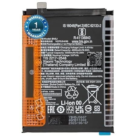 Image of Original BN5J Battery for Redmi 12T Pro /Note 12 5G / X5 5G Battery with 1 Year Warranty*****(RFG155)