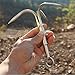 Cyfie Grappling Hook - 3-Claw Stainless Steel Tree Climbing Hook, Brunch Limb Retrieving Removal Tool