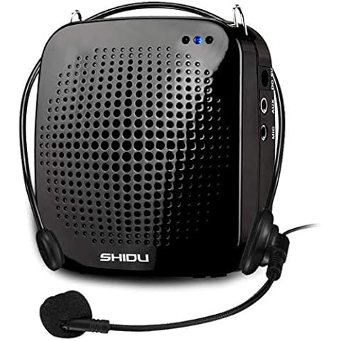 Voice Amplifier with Wired Microphone Headset, 2000 mAh Rechargeable 15W Loudly Portable Amplifier Mini Pa System Amp Speaker for Teachers, Classroom,Meetings and more Cover