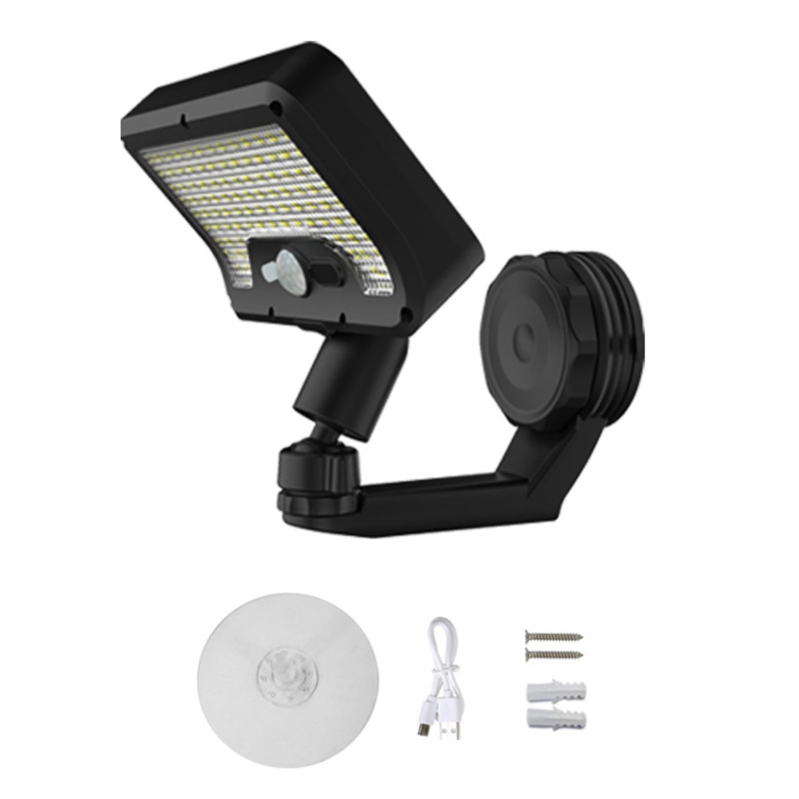Kaeltsyn Solar Waterproof Deck Wall Light 92 Led Adjustable Patio Fence Lamp Motion Sensors Outdoor Lighting Enduring for Garden Yard Pathway Garage Stairs Balcony Porch