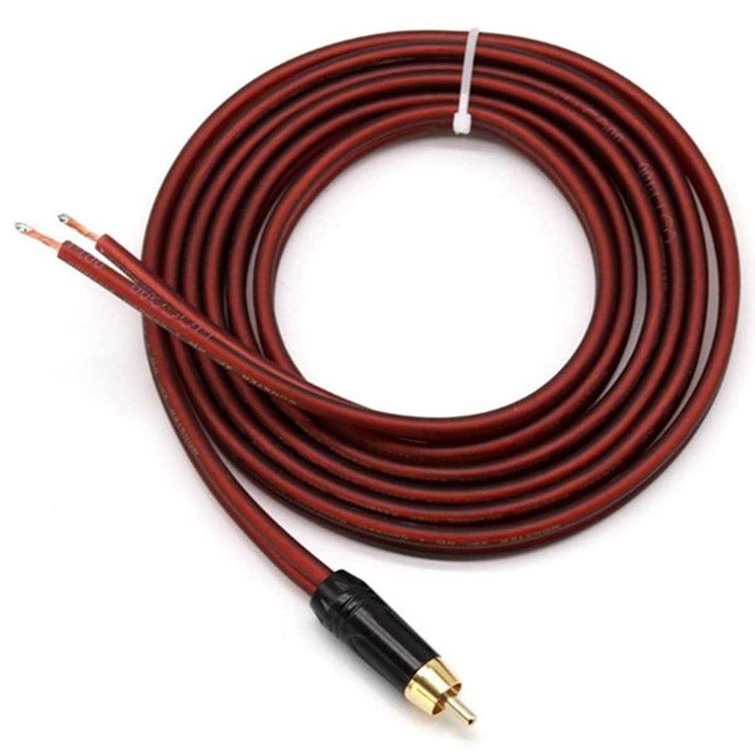 Muuisndjaq 2Pcs Speaker Cable Bare Wire Speaker Wire to Plug,Replace Plug Connector Adapter to Bare Wire Open Audio - Image 3