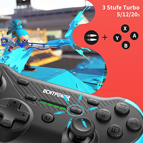 Image of ECHTPower Switch Controller with Hall Effect Joystick, Pro Controller with Adjustable Joystick Sensitivity, Hall Effect Controllers, Wireless controller for Nintendo Switch /Lite /OLED