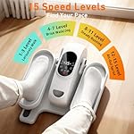 Under Desk Elliptical Exercise Machine, Electric Ellipse Leg Exerciser as Seen on TV, 15 Speeds Foot Exerciser While Sitting for Seniors, Portable Seated Pedal Exerciser for Home Office - Image 5