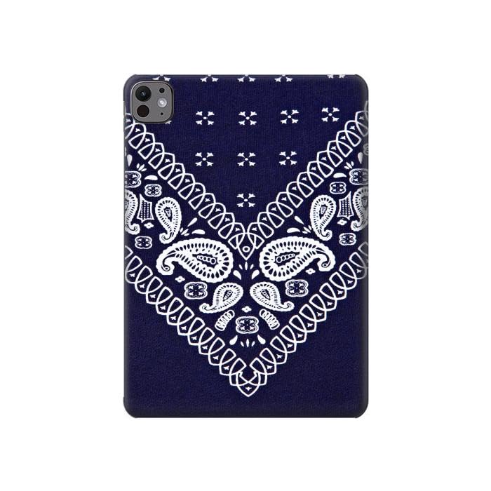 Coque iPad Pro 11 Navy Blue Bandana : Housse de protection élégante pour modèles 2024 et 2025
