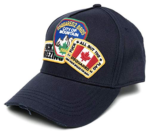 DSQUARED2 F*cking Freezing Embroidered Baseball Cap Kappe Basebalkappe Hat