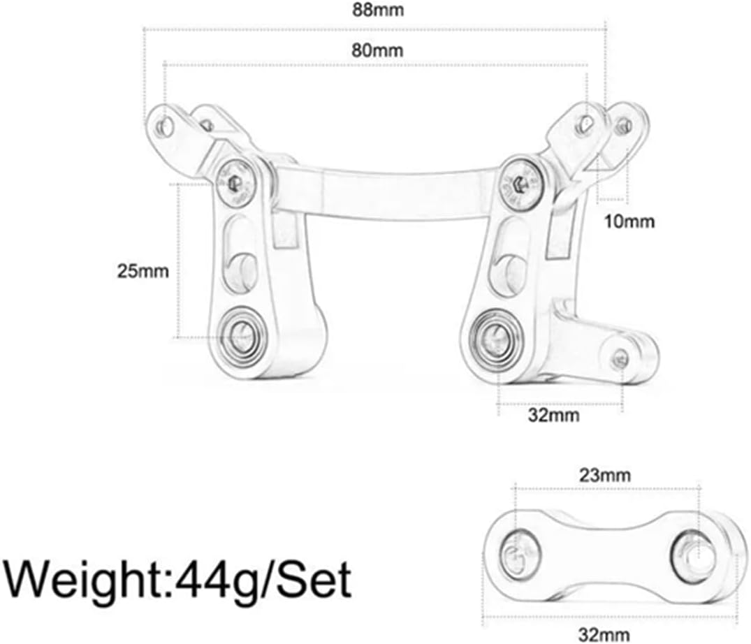 タミヤ ホップアップオプションズ OP.2033 TD4 アルミステアリングアーム | タミヤ アルミステアリングベルクランク&amp;ステアリングリンクアップグレードパーツ Arrma 1/10 Granite SENTON