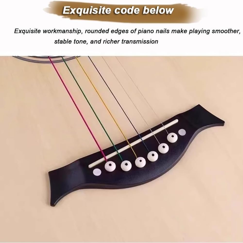 Acoustic Guitar for Beginner, Lightweight Body Suitable for Adult Teen, with Gig Bag, Tuner, Strap, Strings, Picks, Capo,Blue 2,38in