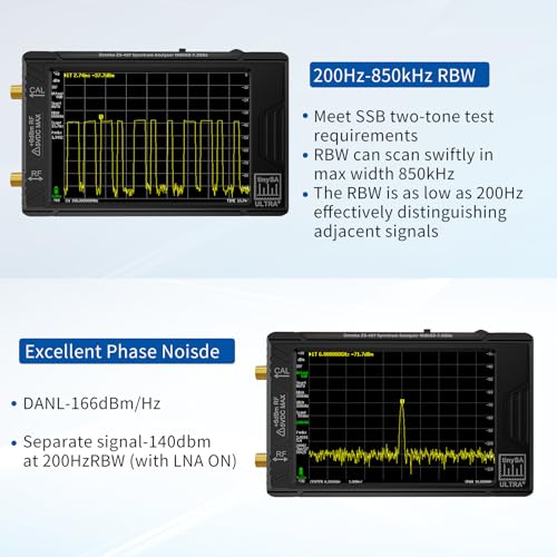 Image of 2025 Upgraded Ultra+ZS407 Spectrum Analyzer, 4.0 Inch 100kHz to 7.3GHz Handheld Frequency Analyzer with 32Gb Card, 2-in-1 Signal Generator 100kHz to 900MHz MF /HF /VHF UHF Input