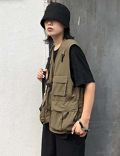 Gihuo Womens Travel Vest Fashion Outdoor Fishing Vest Summer Hiking Safari Photo Vests with Multi Pockets3