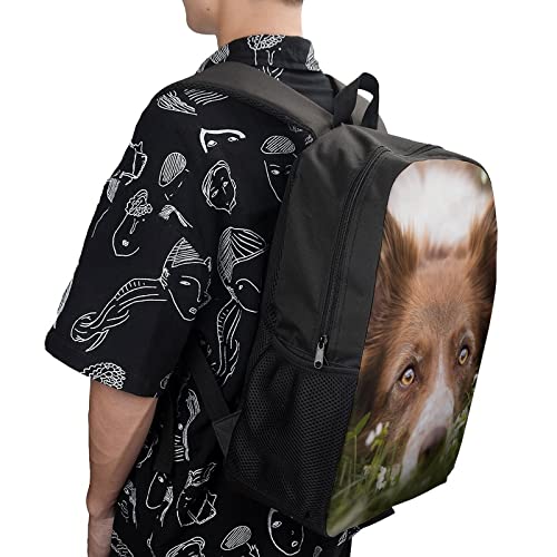 Mochila impresa en 3D escolar con borde resistente de 17" 4