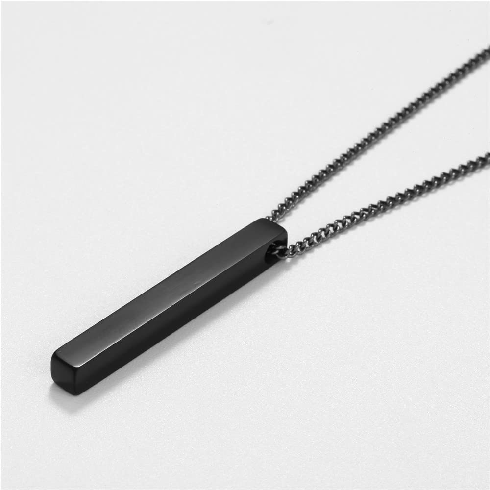Collana Uomo Ciondolo Donna Catenella Regalo rettangolo Ciondolo Collana Uomo Catena Pendente Gioielli Semplice Gotico Cubano Catena Collana Per Uomo Gioielli Regalo
