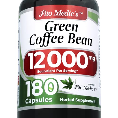 FITO MEDIC'S Lab | Green Coffee Bean Extract Capsules |180 Capsules | Ultra high Absorption.