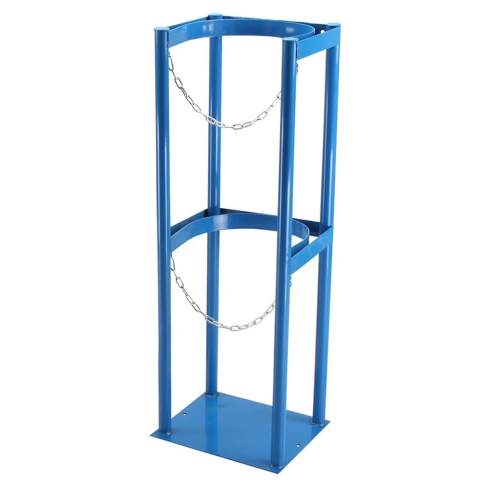 Soporte de cilindro de gas con cadena, soporte de tanque de oxígeno resistente para almacenamiento de acetileno, estante de fijación de hospital de laboratorio