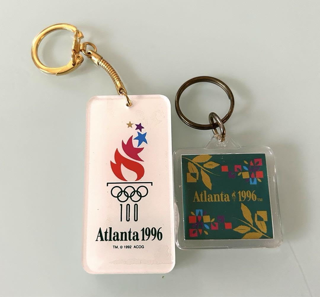 1996 アトランタオリンピックキーホルダー コーチCOACH 1996 アトランタオリンピック記念キーホルダー 黒