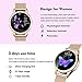 YOCUBY Smart Watch for Women,Bluetooth Fitness Tracker Compatible with iOS,Android Phone, Female Sport Smartwatch Calorie Counter Pedometer Lady Activity Tracker with Sleep Monitor, Heart Rate.