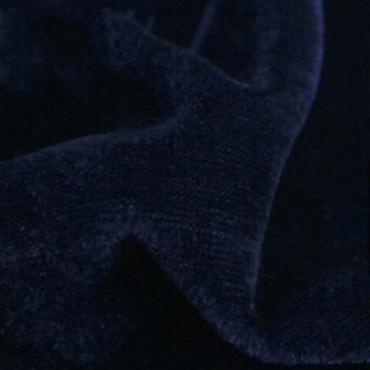 Tissu en velours extensible luxueux pour nappes, rideaux et jupes – Bleu marine doux vendu au mètre pour conférences et événements