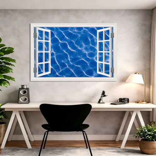 Cuadro lienzo paisaje natural 20x30cm sin marco con vista al lago para decoración interior 4