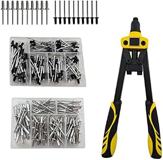 temproad 13" Rivet Tool Professional Riveter Rivet Gun 3.2, 4.0, 4.8 Riveting Tool and 240 Pcs Rivets Set