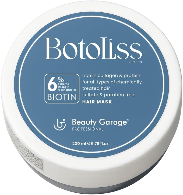 - Beauty Garage Botoliss Hair Mask for Damaged Hair | 200 ml Hair Mask for Dry Hair with 6% Biotin, Protein & Collagen | Suitable For Chemicall Treated, Sulfate & Paraben-Free