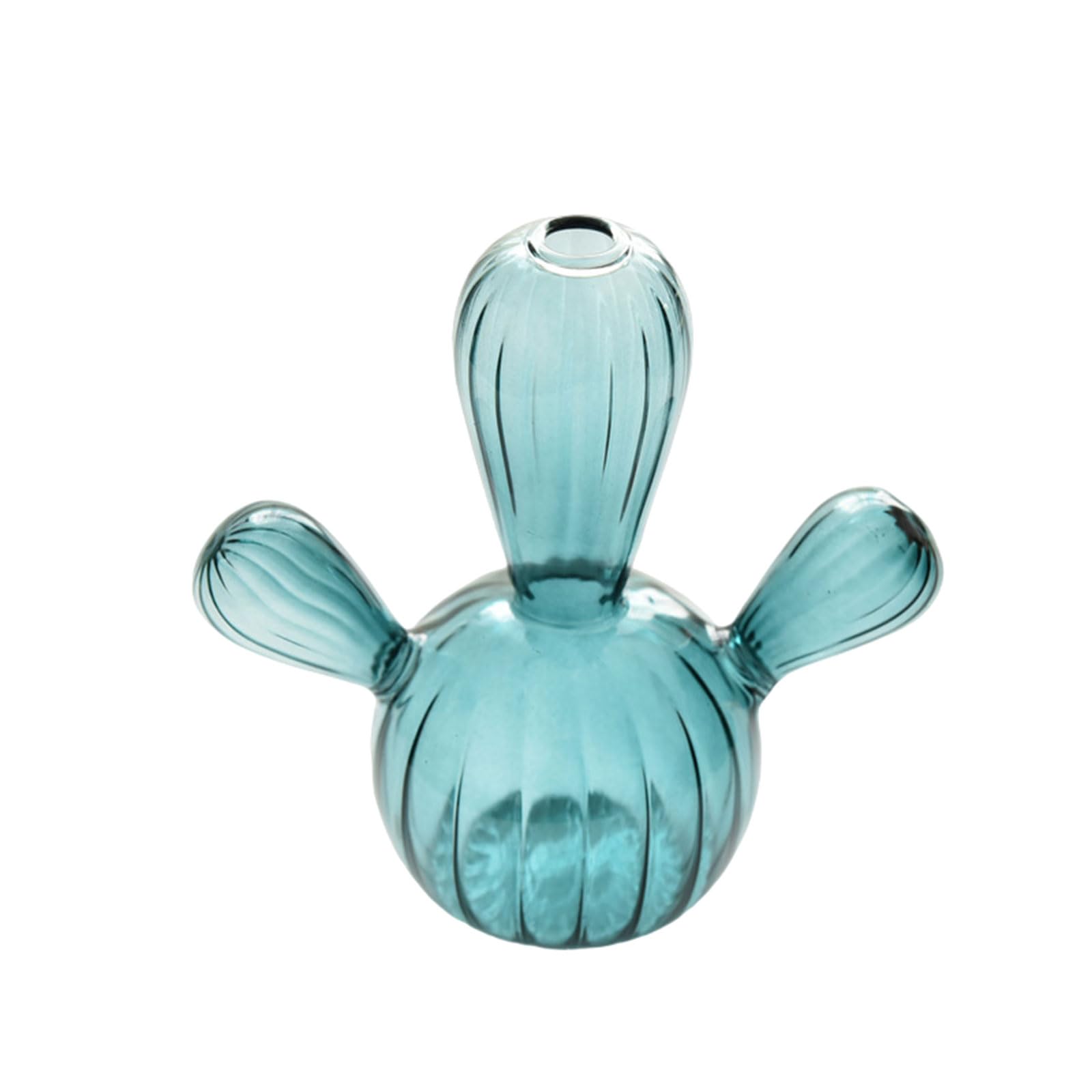 Cactus Glass Vase Hydroponics Plant Flowerpots Livingrooms Decorations Pen Bottle Flower Arrangement Home Decors Flower Vase