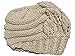 BIBITIME Handmade Knitted Beanie Hat Women Winter Cap Crochet Stripes Leaves (One Size for Adult, Beige)