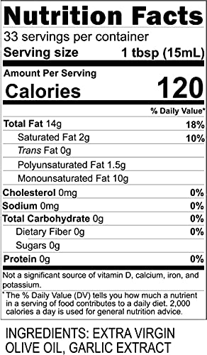 Miniatura 2 de Blazing Bella Aceite de oliva virgen extra con infusión de ajo, 16.9 onzas líquidas (paquete de 1)