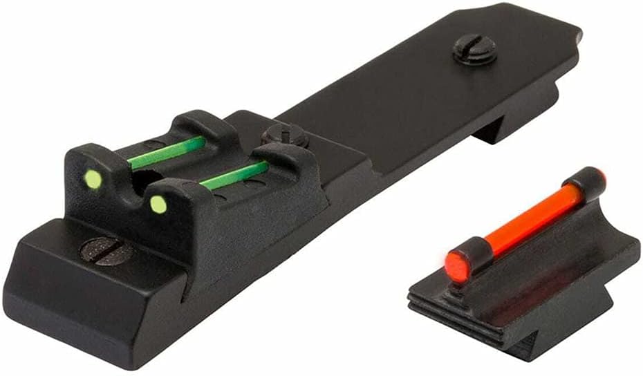 TRUGLO Gobble-Dot Universal Turkey Gun Sight Set, Fits All Ventilated Rib Guns, Notched Rear Sight/Red Front Sight