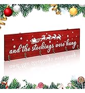 Christmas Stocking Holder, The Stocking were Hung Wood Hanging Sign, Stocking Holder for Wall, Xm...