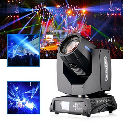 7R 230W Beam Stage Moving Head Light,17 Gobos And 14 Colors,Rainbow Effect,Dmx512 Control For Stage Disco Club Lighting #TOP1