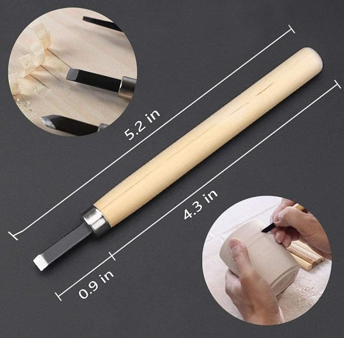Image of Deziine12Pc Professional Carving Chisel Set, Carbon Steel Wood Carving Tools, Woodworking Chisels Wood Chisel Kits for Carving Woodworking Beginners & Kids