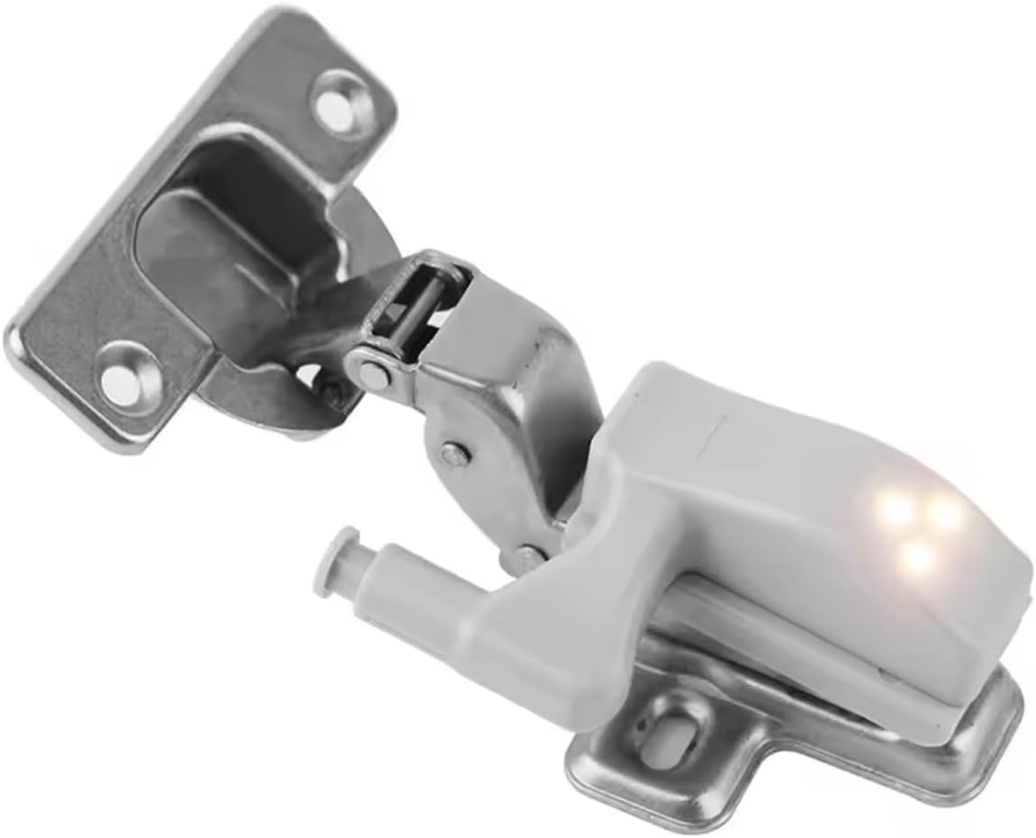 Blue Coral LED Cabinet Hinge Light, Universal Wardrobe Door Sensor Light, Under Cabinet Lighting for Kitchen Bedroom Closet, 6 Pack (6)
