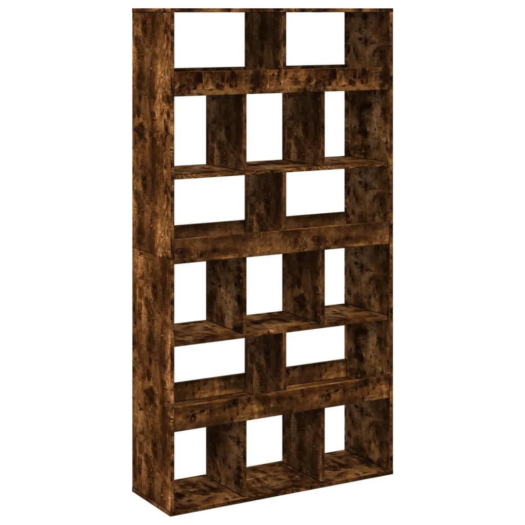 vidaXL Room Divider, Privacy Screen for Living Room, Screen Privacy Panel for Decoration, Room Partition, Modern Style, Smoked Oak Engineered Wood